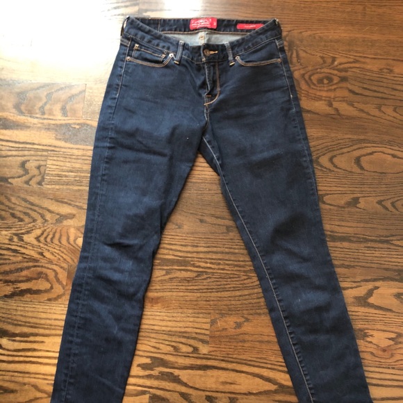 Lucky Brand Leyla Capri Dark Jean Denim Size 4 - Picture 2 of 6